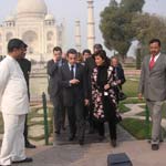 Mr. Nicolas Sarkozy - President of France with Tour Guide